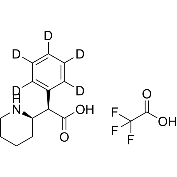 (R)-2-phenyl-2-((R)-piperidin-2-yl)acetic acid-d5 trifluoroacetate